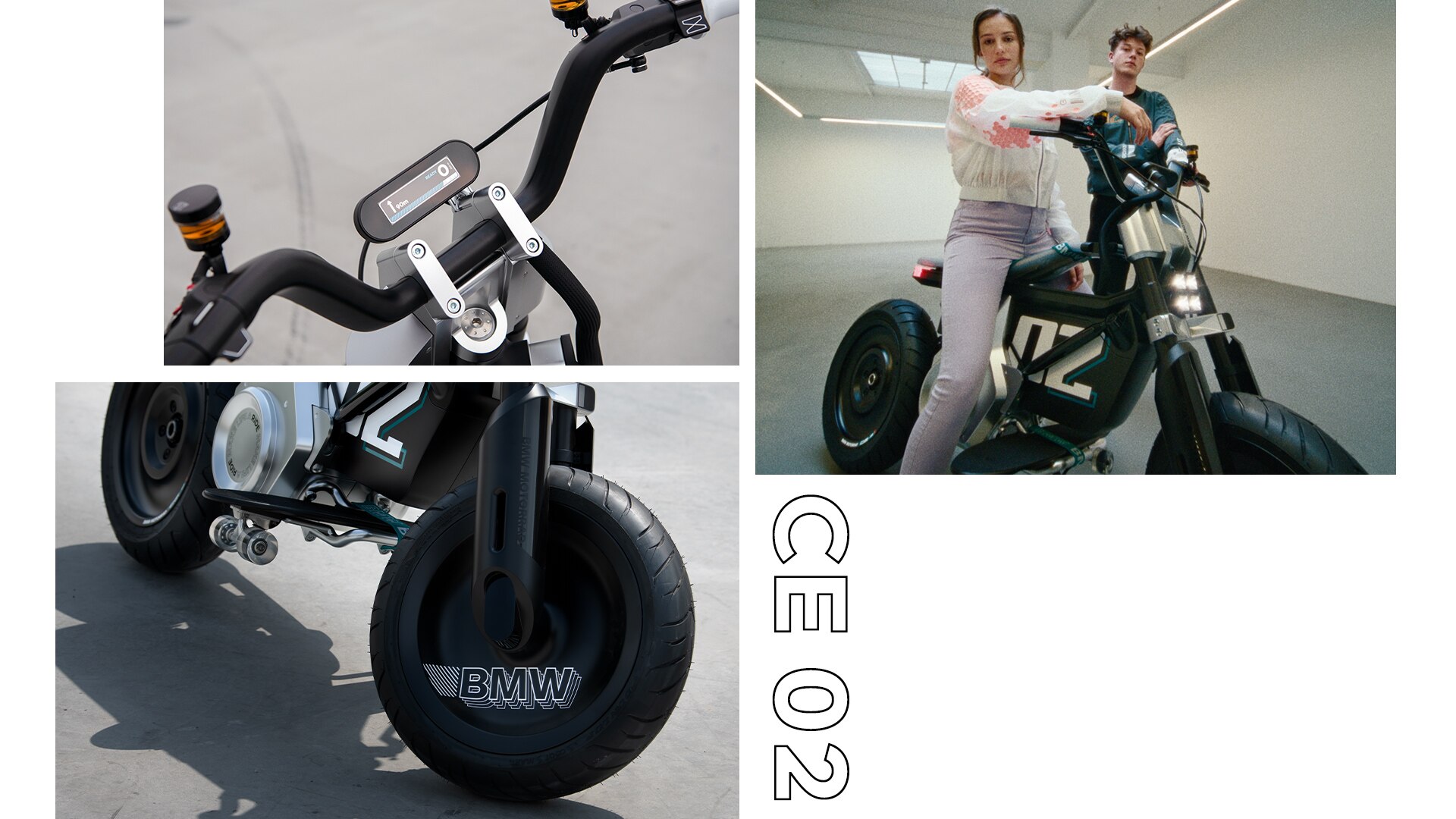 Le design du Concept CE 02 de BMW Motorrad est à la fois expressif et minimaliste.