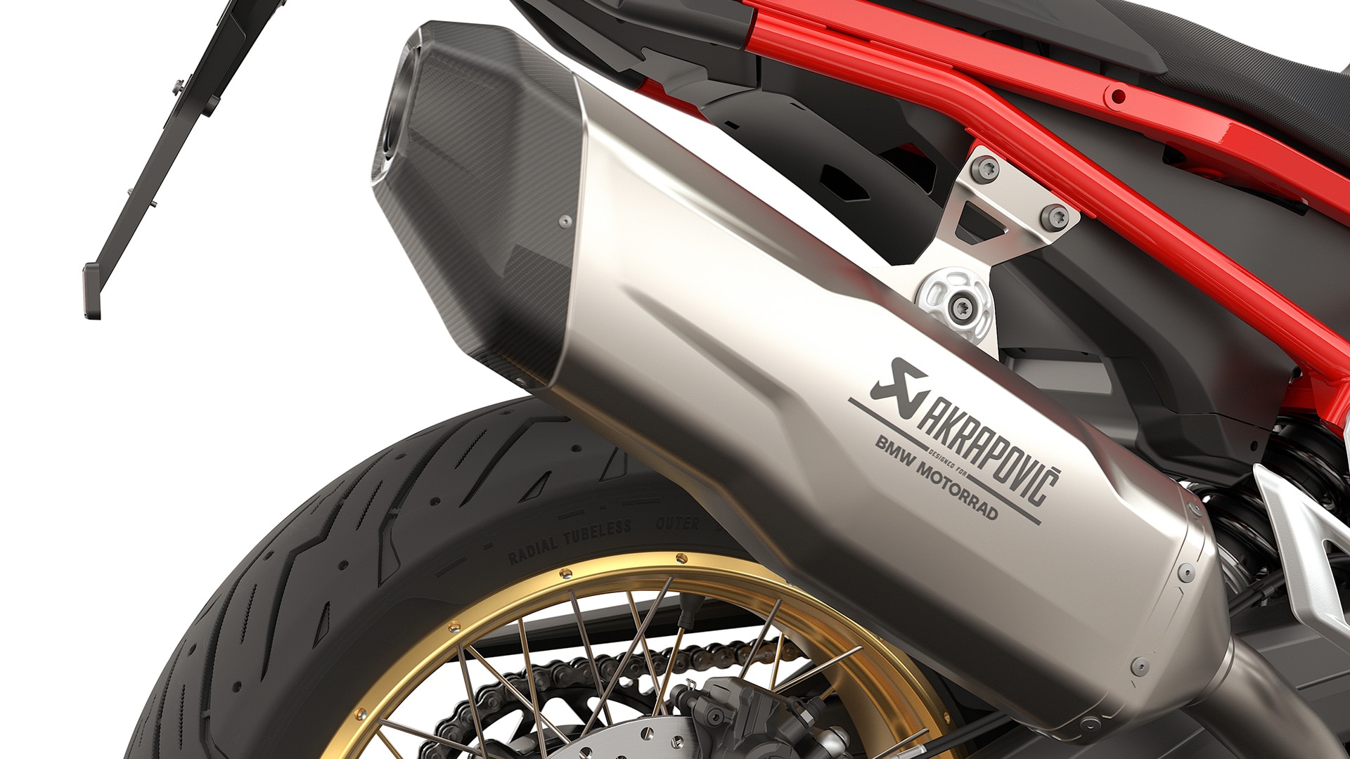 La F 900 GS de BMW Motorrad avec silencieux arrière Akrapovič