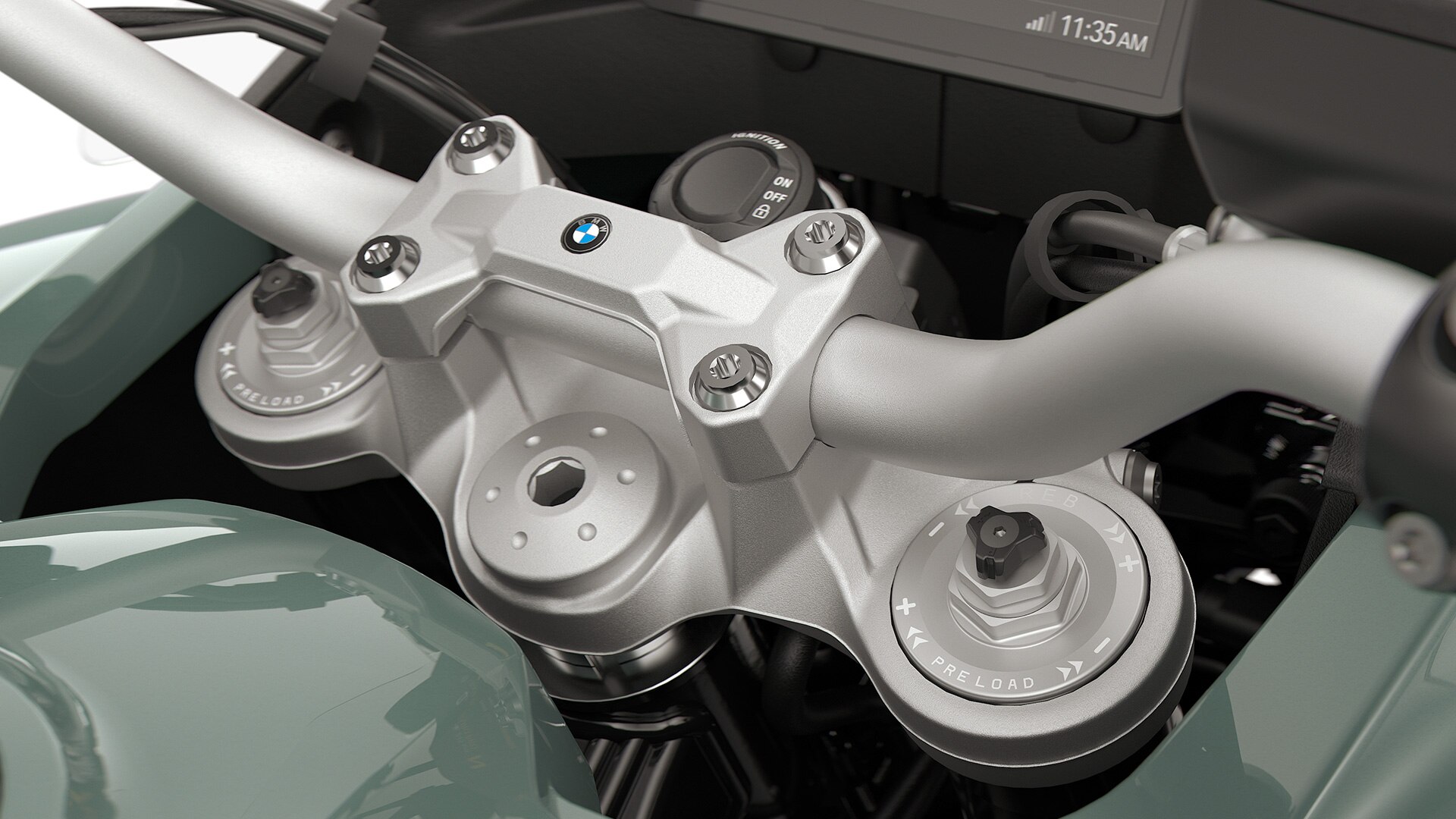 La fourche réglable de la F 900 GS de BMW Motorrad