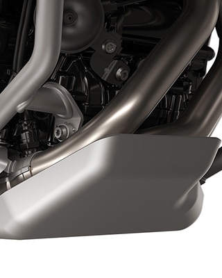 Le pare-moteur en aluminium de série de la F 900 GS Adventure de BMW Motorrad