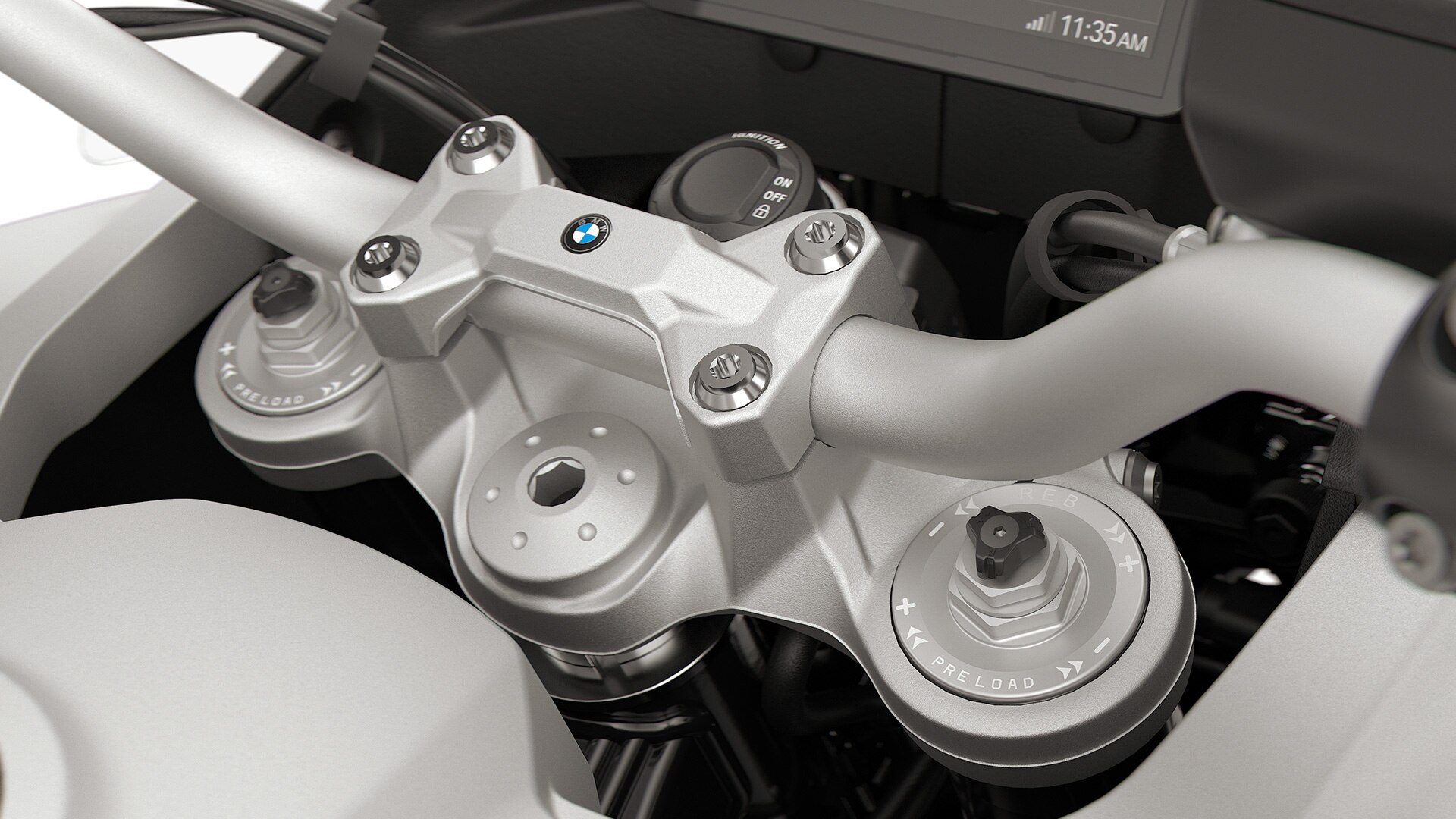 La fourche réglable de la F 900 GS de BMW Motorrad