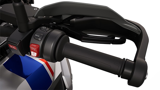 Le levier de frein à main de la R 1300 GS Trophy de BMW Motorrad