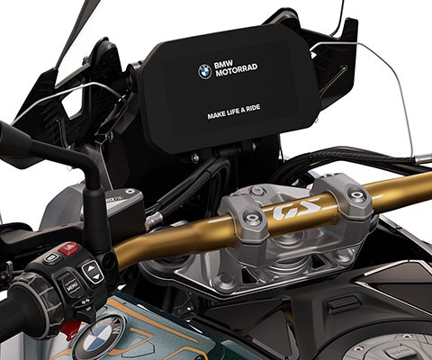 Le guidon doré de la BMW R 1300 GS Option 719 Tramuntana