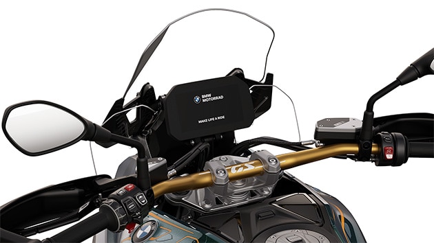 Le guidon doré de la BMW R 1300 GS Option 719 Tramuntana