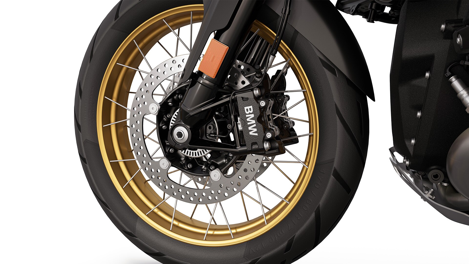 Roues à roue à rayons croisés de la R 1300 GS Triple Black