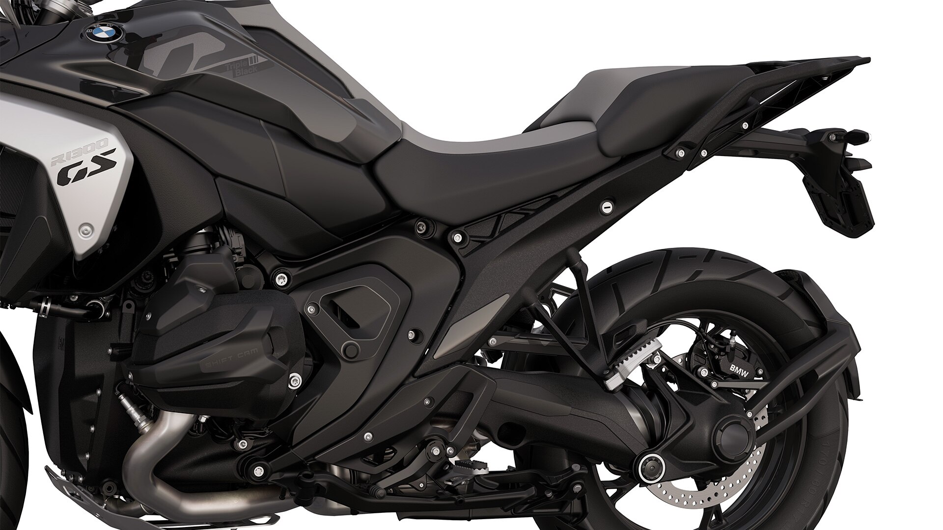 Le cadre noir de la R 1300 GS Triple Black de BMW Motorrad
