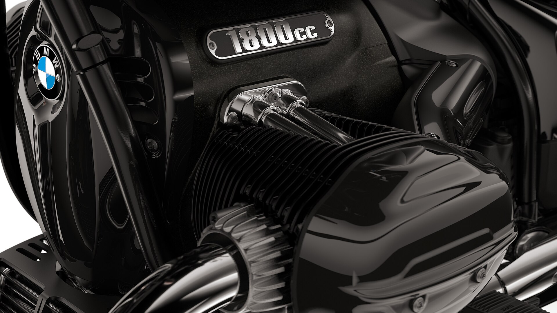L'imposant moteur boxer de la R 18 B.
