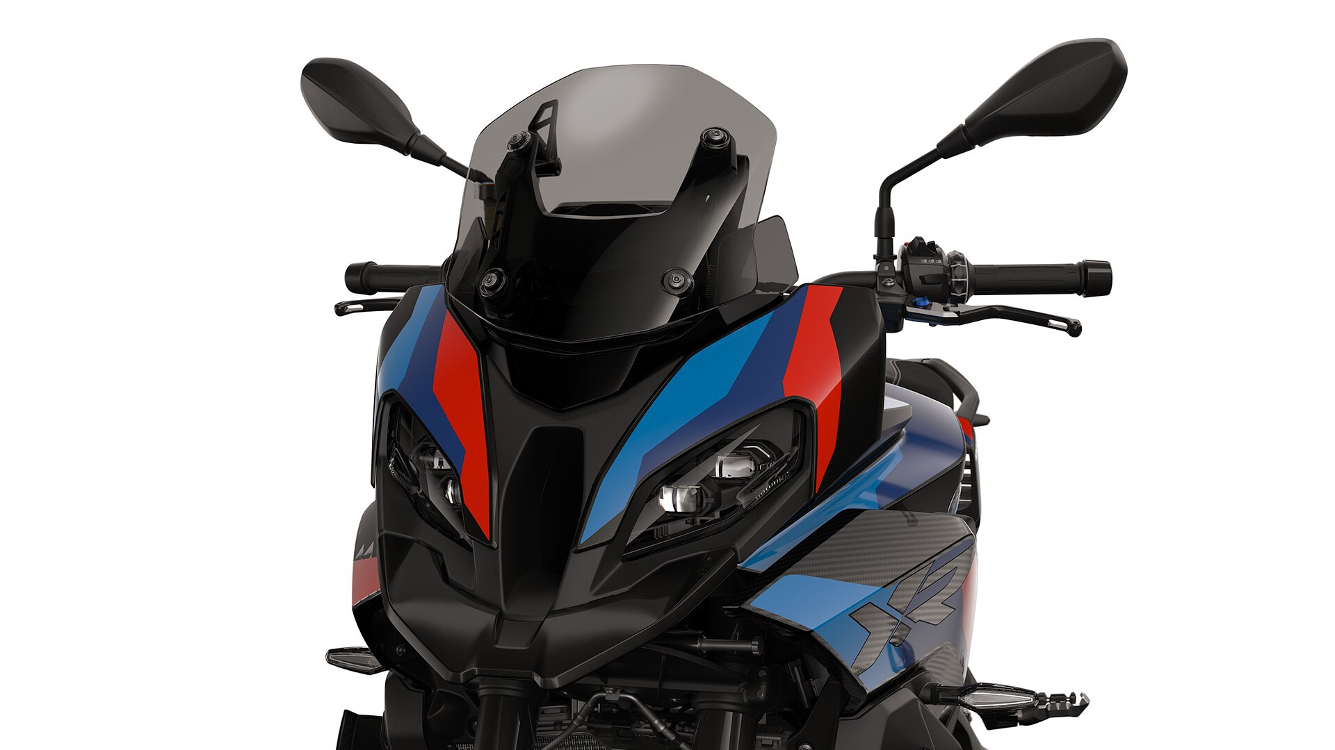 L’avant sportif de la M 1000 XR de BMW Motorrad