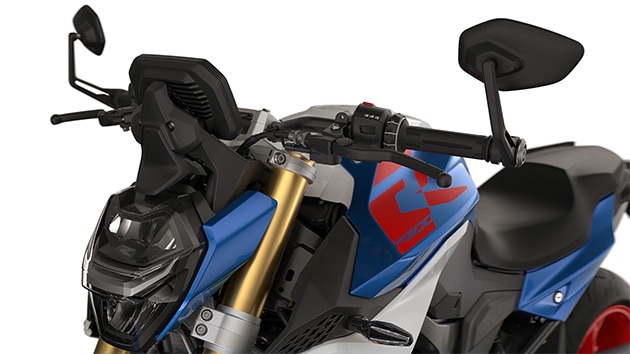 The handlebar end mirrors of the F 900 R from BMW Motorrad