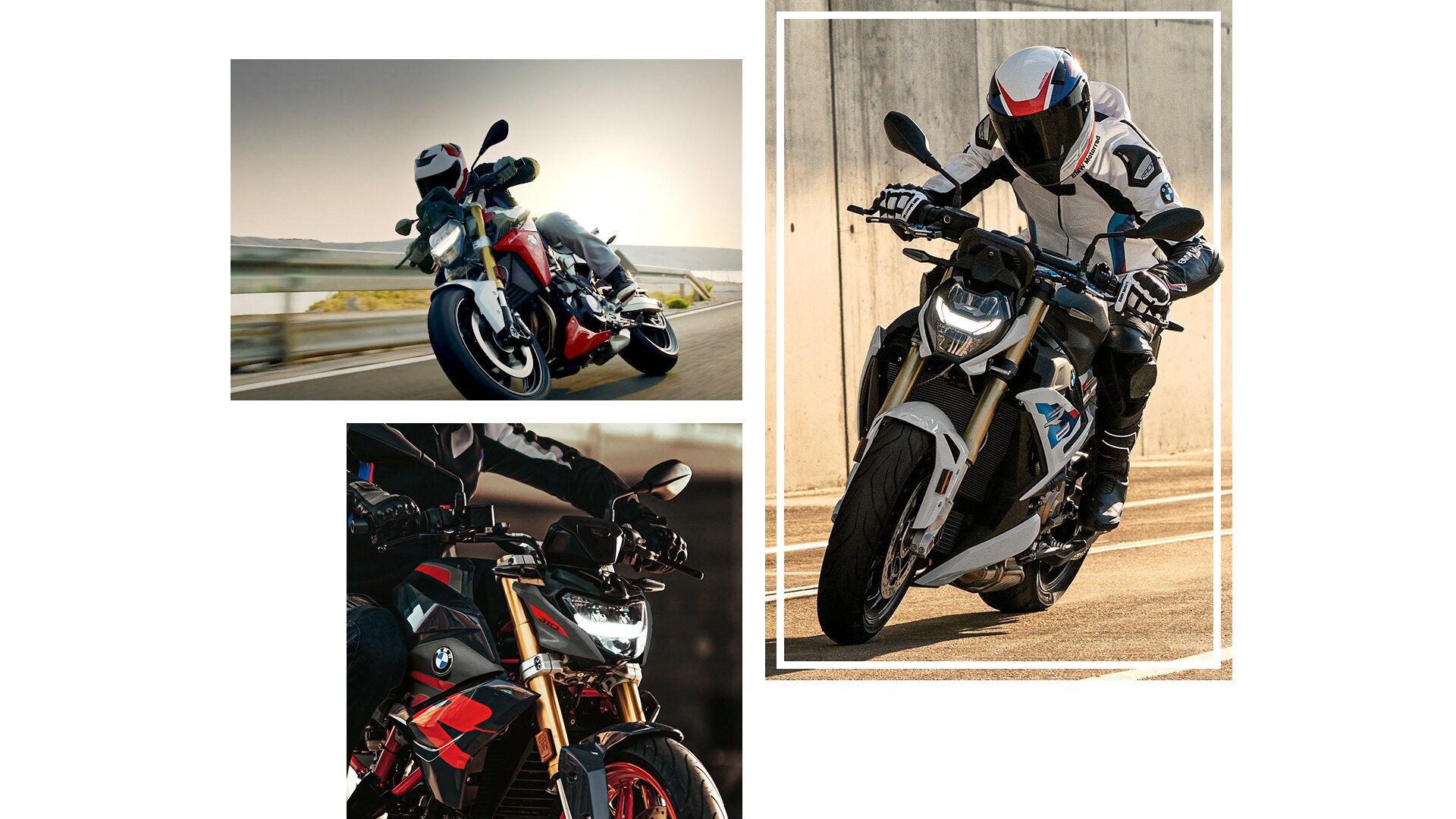 Collage des modèles BMW Motorrad Roadster.