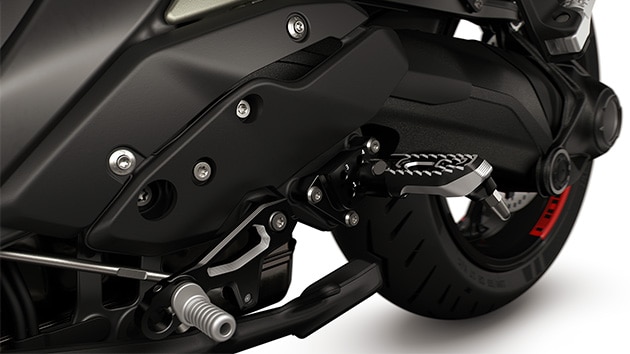 Le repose-pied réglable de la R 1300 RS de BMW Motorrad