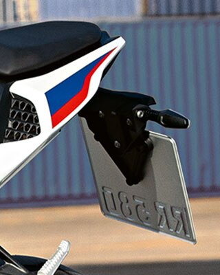 L'arrière de la nouvelle BMW RR