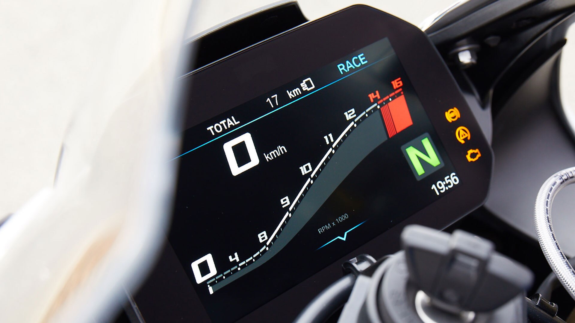 BMW RR, écran TFT 6,5 pouces