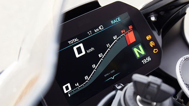 BMW RR, écran TFT 6,5 pouces