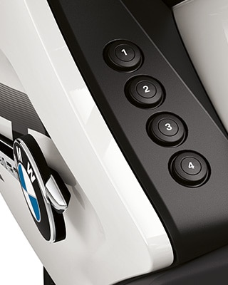 We see the four favourite buttons of the R 1250 RT.