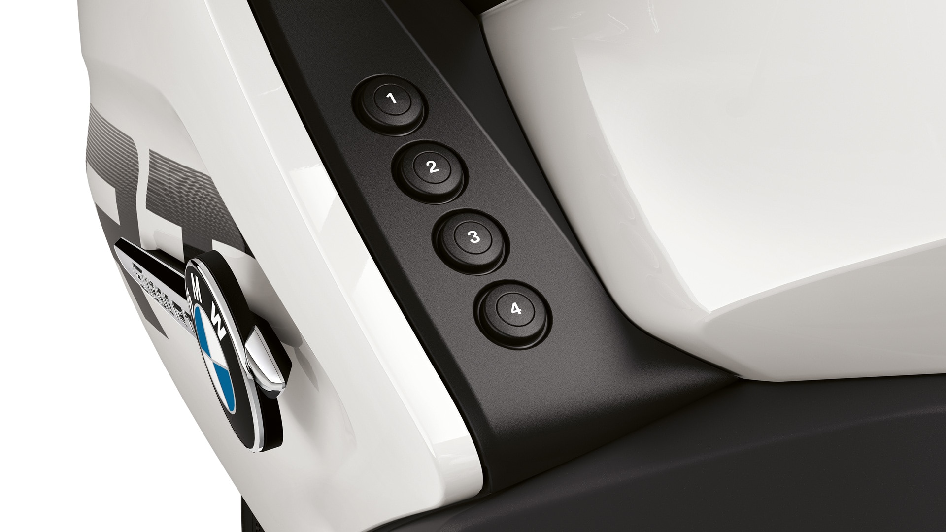 We see the four favourite buttons of the R 1250 RT.