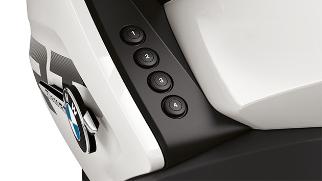 We see the four favourite buttons of the R 1250 RT.