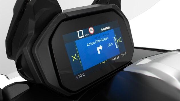 Écran TFT avec système BMW Motorrad Connectivity.