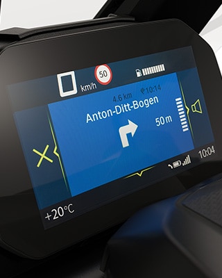 Fonctions de connectivité du C 400 X de BMW Motorrad